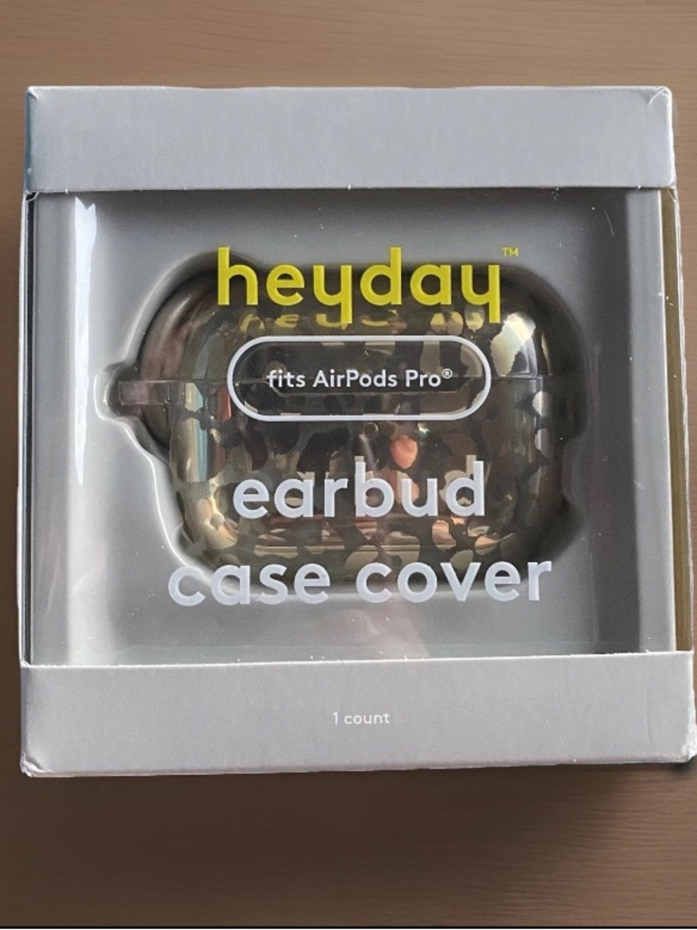 NIB Heyday Apple Airpod Pro Case Clip Leopard Gold iPod Giraffe Keychain Fob